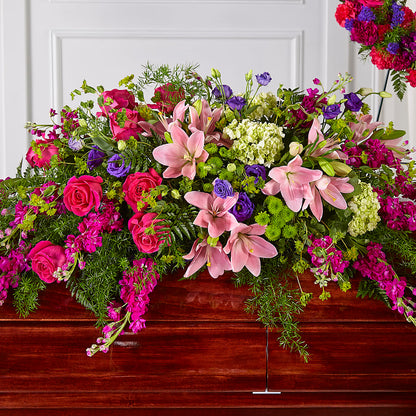 Radiant Tribute Casket Spray –  Moderna Flowers, Rosamond CA