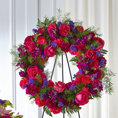 Calming Colors Wreath –  Moderna Flowers, Rosamond CA