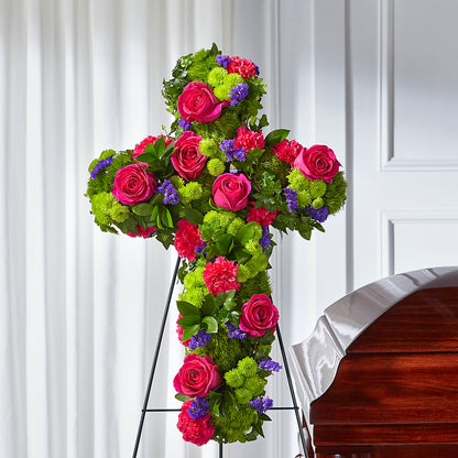 Tribute Rose Floral Cross –  Moderna Flowers, Rosamond CA