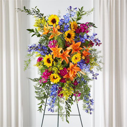 Sunlit Memories Standing Spray (Standard) –  Moderna Flowers, Rosamond CA