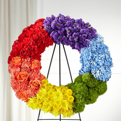 Circle of Love Wreath –  Moderna Flowers, Rosamond CA