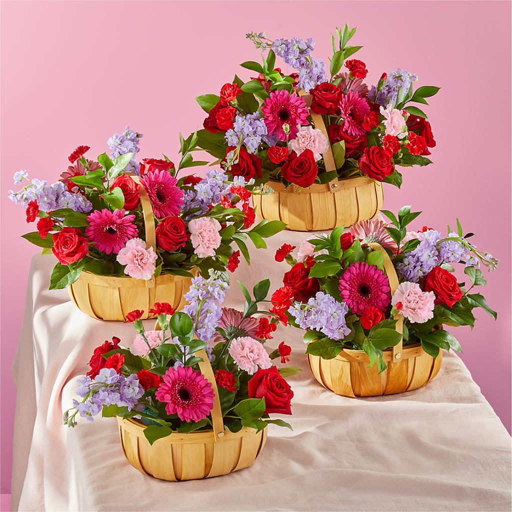 Pink Picnic Basket –  Moderna Flowers, Rosamond CA
