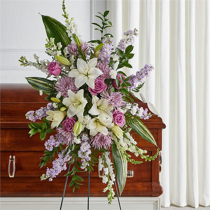 Grateful Hearts Standing Spray –  Moderna Flowers, Rosamond CA