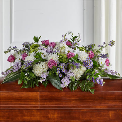Meadows of Serenity Casket Spray –  Moderna Flowers, Rosamond CA
