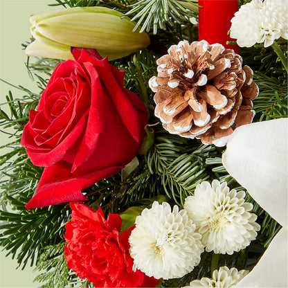 Seasonal Festivities Centerpiece –  Moderna Flowers, Rosamond CA