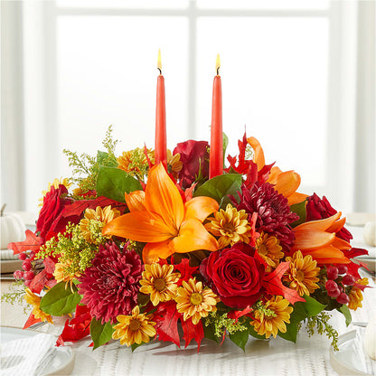 Autumn's Embrace Centerpiece –  Moderna Flowers, Rosamond CA