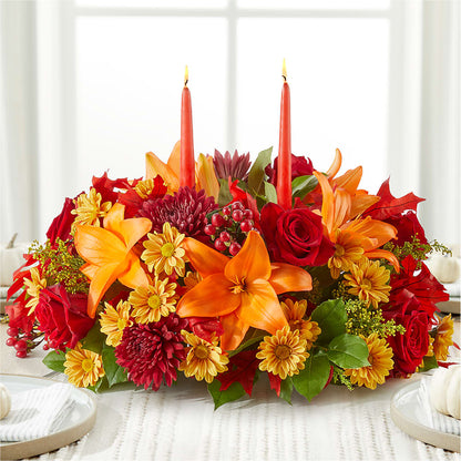 Autumn's Embrace Centerpiece –  Moderna Flowers, Rosamond CA