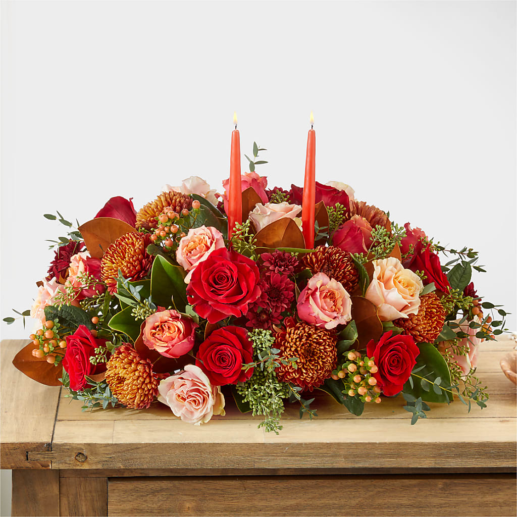 Gather Near Centerpiece –  Moderna Flowers, Rosamond CA