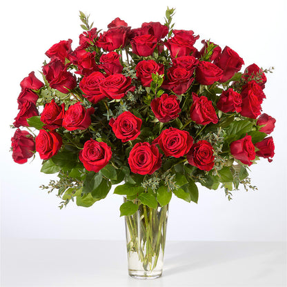 Forever Yours Fifty Stem Red Rose Bouquet –  Moderna Flowers, Rosamond CA