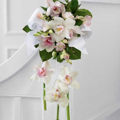 Perfect Entrance Pew Arrangement –  Moderna Flowers, Rosamond CA
