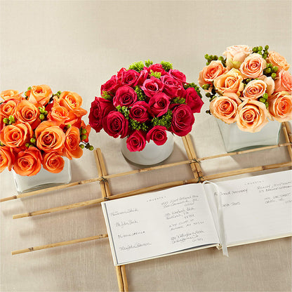 Dawn Rose Centerpiece –  Moderna Flowers, Rosamond CA